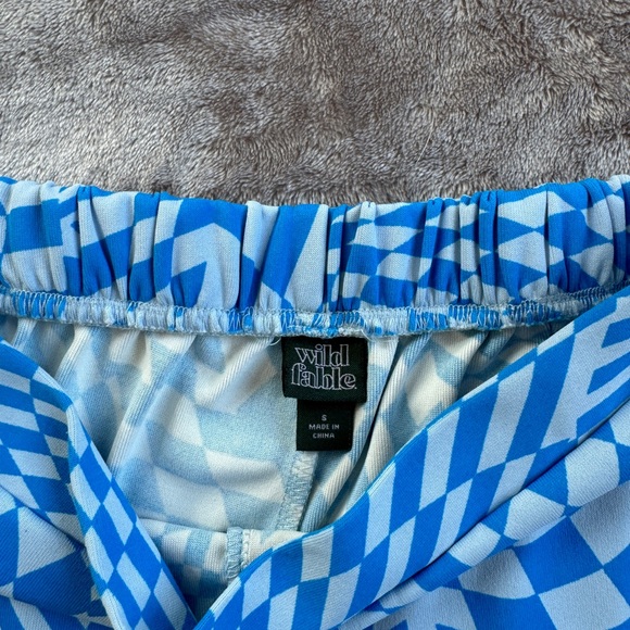 blue checker flare pants - Picture 4 of 5